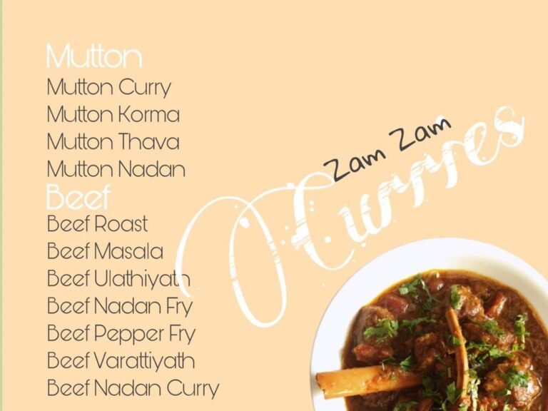 Zam Zam Catering mutton and beef
