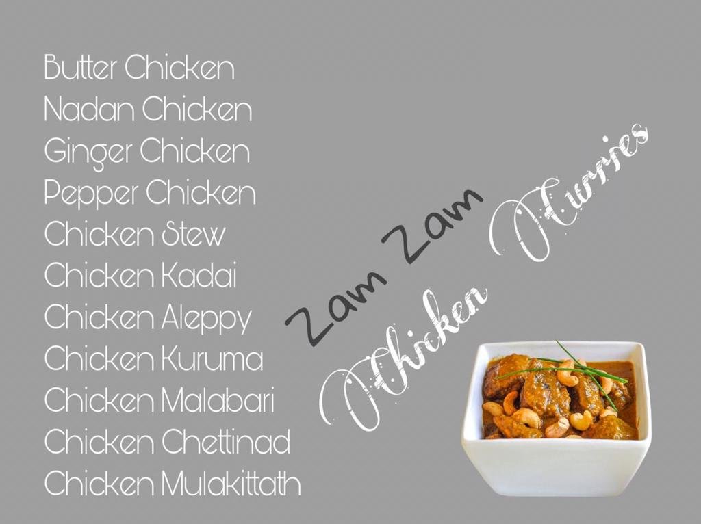 Zam Zam Catering plated dishes