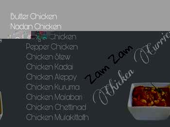 Zam Zam Catering chicken curries
