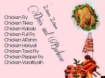 Zam Zam Catering fries and grills