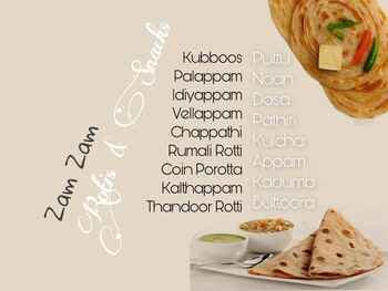 Zam Zam Catering rotis and snacks